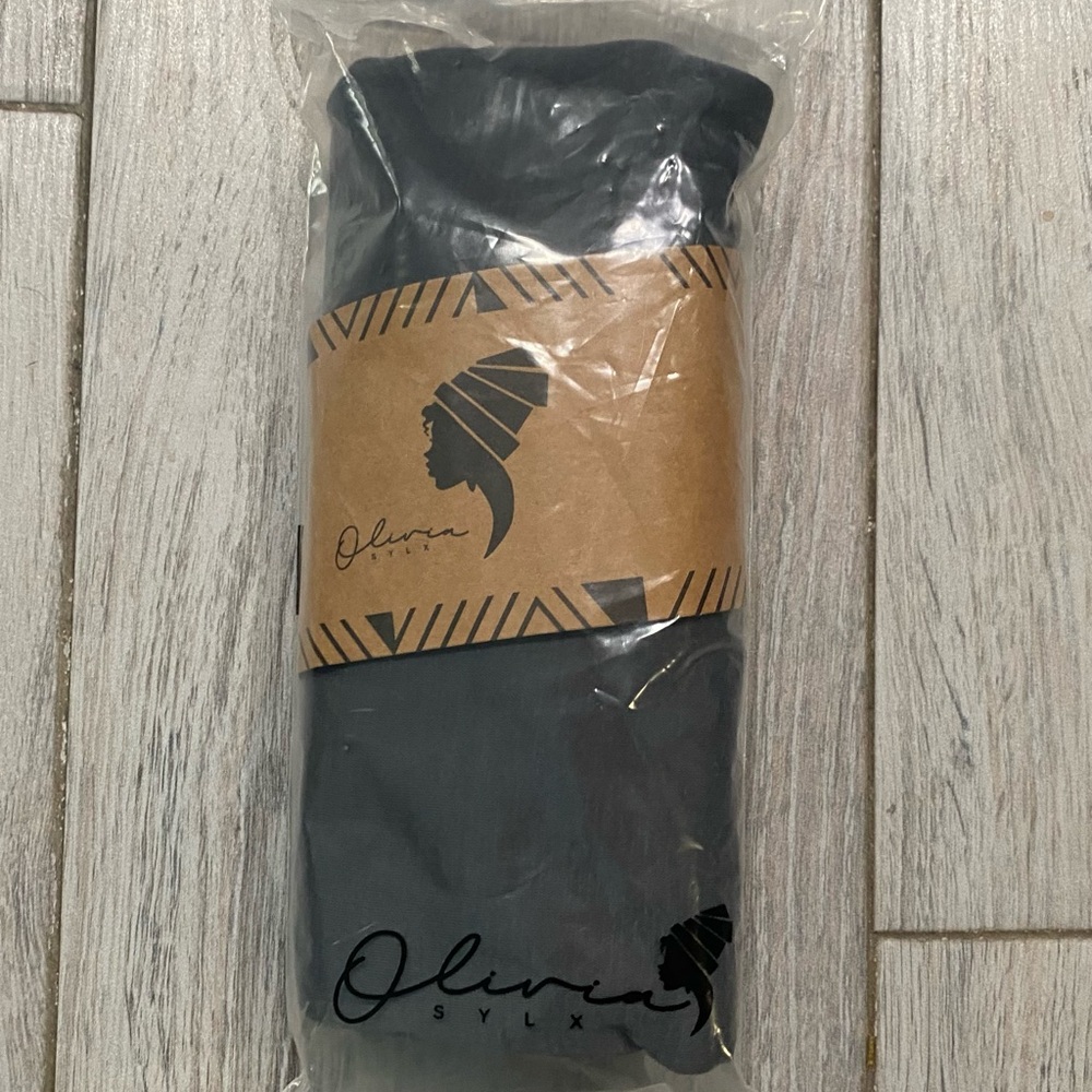 Oliva Charcoal Grey Head Scarf